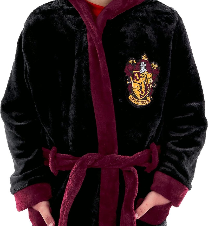 Harry Potter Robe | Gryffindor Kids Bathrobes | Hogwarts Fleece Robe - Image 2
